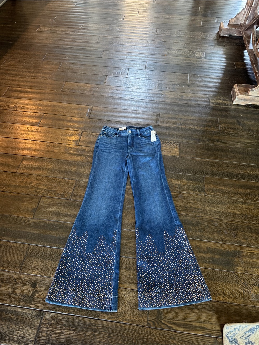 NWT Anthropologie Pilcro Retro studded low rise jeans sz 26
